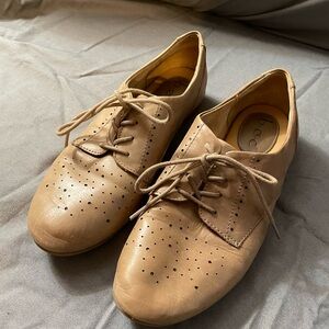 boc Tan Leather Flats